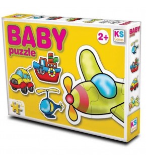 Ks Games Ulaşım/transportation 4in1 Puzzle 2/3/4/4
