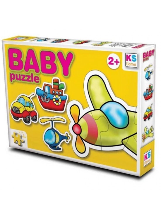 Ks Games Ulaşım/transportation 4in1 Puzzle 2/3/4/4