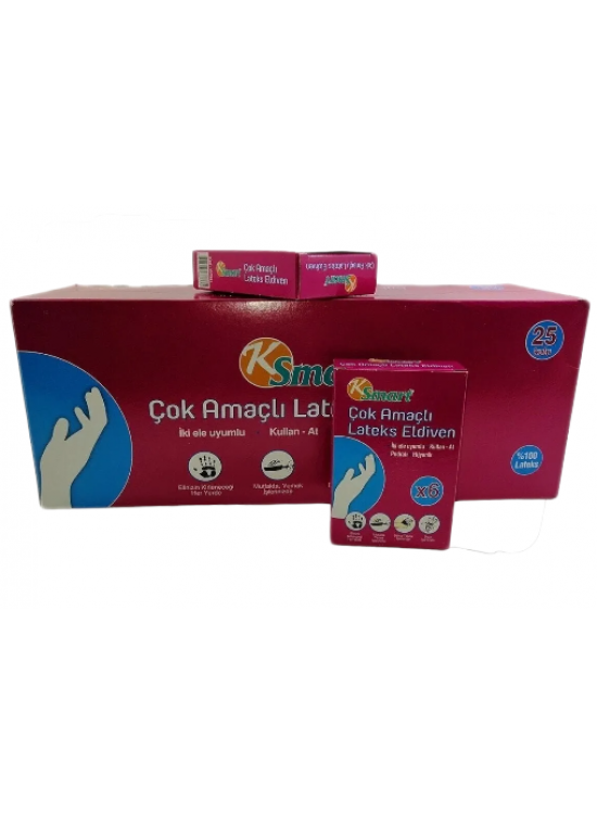 KSmart Çok Amaçlı Lateks Eldiven 6 lı K-7331