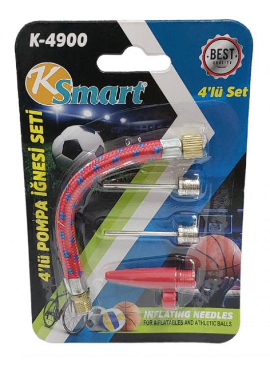 Ksmart Pompa Ucu İğne Seti 4 lü K-4900