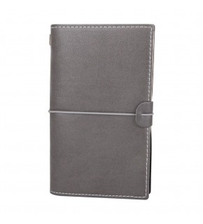 KUĞULU FÜME TARİHSİZ DEFTER (11,5X20 CM)