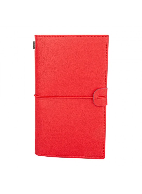 KUĞULU KIRMIZI TARİHSİZ DEFTER (11,5X20 CM)