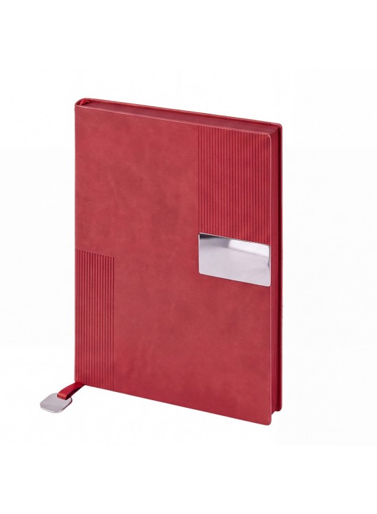 KUĞULU KIRMIZI TARİHSİZ DEFTER (15X21 CM)