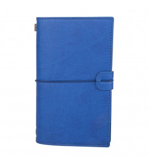 KUĞULU LACİVERT TARİHSİZ DEFTER (11,5X20 CM)