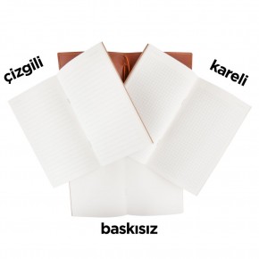 KUĞULU LACİVERT TARİHSİZ DEFTER (11,5X20 CM)