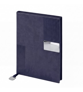 KUĞULU LACİVERT TARİHSİZ DEFTER (15X21 CM)