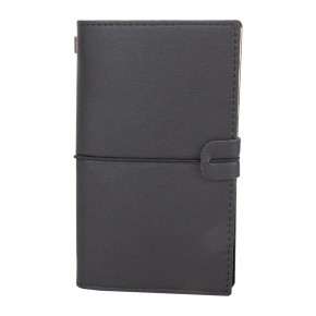 KUĞULU SİYAH TARİHSİZ DEFTER (11,5X20 CM)