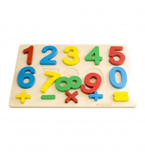 Kumtoys Ahşap Rakamlar Puzzle