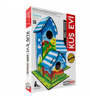 Kumtoys Kuş Evi 3 Lü Büyük