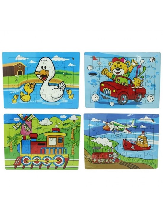 Kumtoys  Wooden Puzzle 30X40 Ahşap Yapboz Büyük