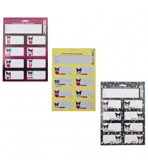 Kuromi Ders Programlı Etiket 3 Lü 220130-12