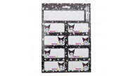 Kuromi Ders Programlı Etiket 3 Lü 220130-12 Kuromi Ders Programlı Etiket 3 Lü 220130-12