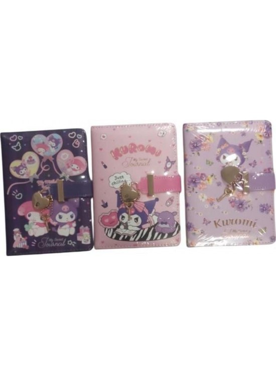 Kuromi Kilitli Günlük A6 192 Syf  80 Gr 525-2217