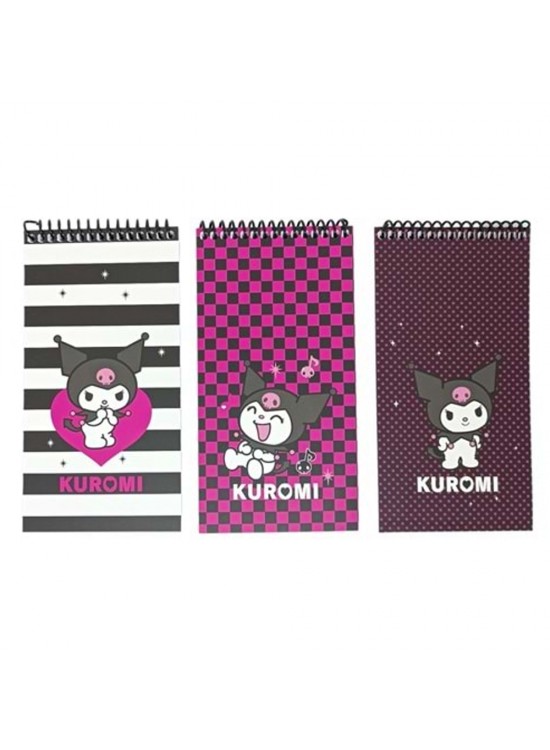 Kuromi Spiralli Karton Kapak Defter 10x19 80 Yp Çiz.380641-12