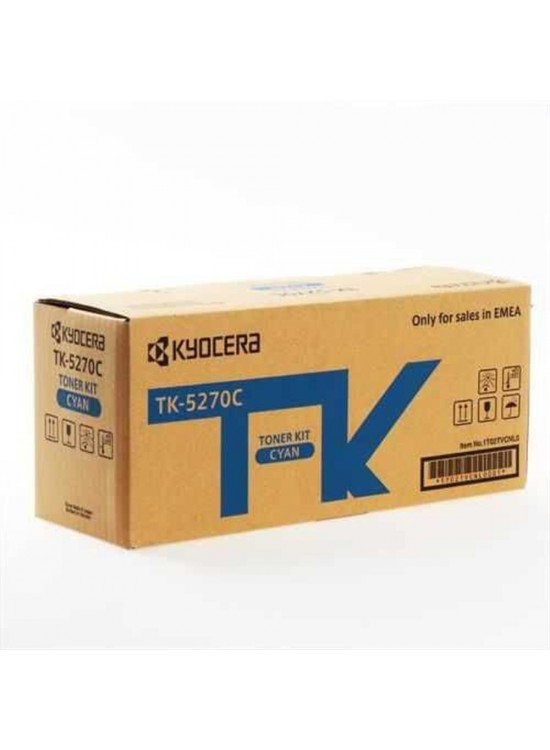 Kyocera TK-5270C Cyan Mavi Orjinal Fotokopi Toneri Ecosys M6230cidn-M6630cidn P6230cdn 6.000 Sayfa Kyocera TK-5270C Cyan Mavi Orjinal Fotokopi Toneri Ecosys M6230cidn-M6630cidn P6230cdn 6.000 Sayfa