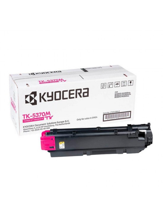 Kyocera TK-5370M Magenta Kırmızı Orjinal Fotokopi Toneri Ecosys MA3500cix - MA3500cifx 5.000 Sayfa