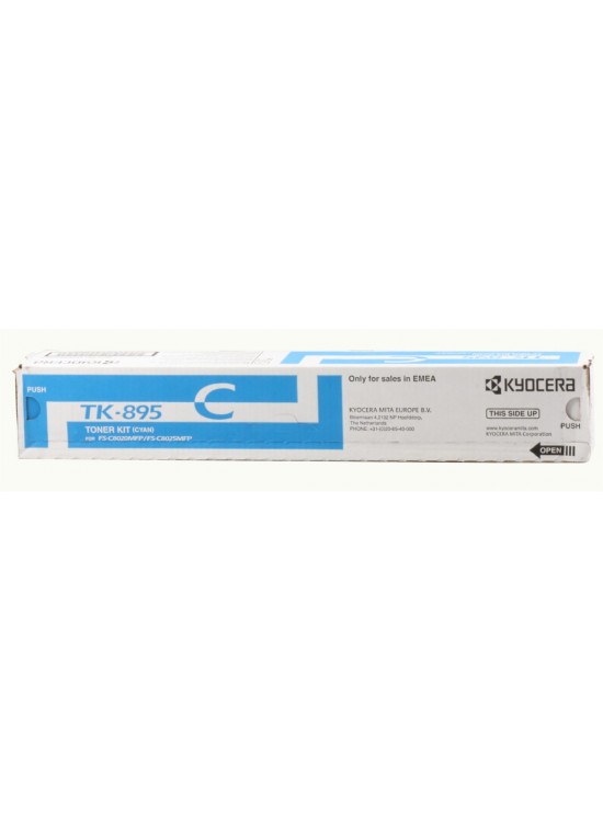 Kyocera TK-895C Cyan Mavi Orjinal Fotokopi Toneri FS-C8020-8025-8520-8525 6.000 Sayfa Kyocera TK-895C Cyan Mavi Orjinal Fotokopi Toneri FS-C8020-8025-8520-8525 6.000 Sayfa