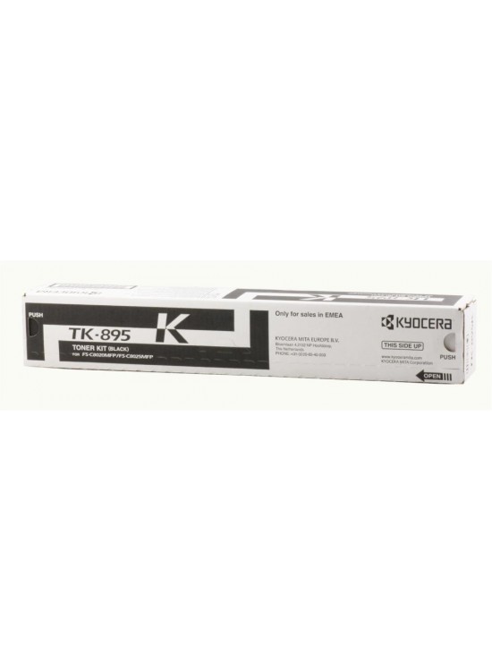 Kyocera TK-895K Black Siyah Orjinal Fotokopi Toneri FS-C8020-8025-8520-8525 12.000 Sayfa