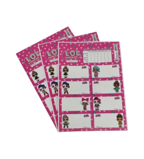 L.o.l.tweens Ders Programlı 3lü Etiket