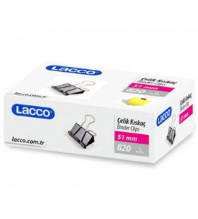 Lacco Siyah Çelik Kıskaç 51mm 12 Li