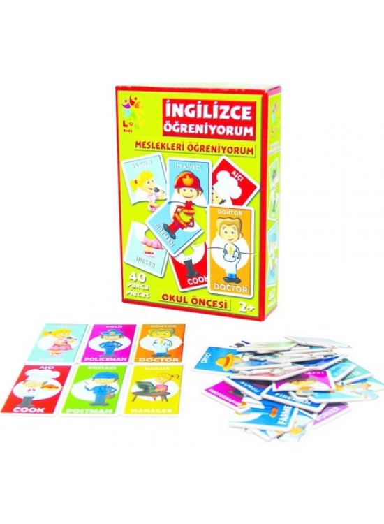 Laço Kids Puzzle İngilizce Meslekler 40 Parça