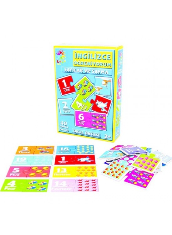 Laço Kids Puzzle İngilizce Sayılar ve Sayma 40 Parça
