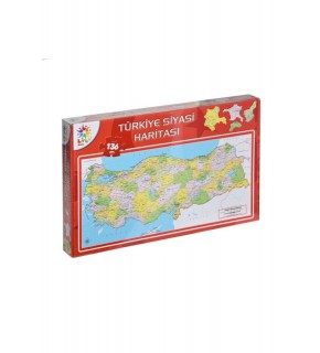 Laço Kids Puzzle Türkiye Siyasi Haritası 32x64 123 Parça