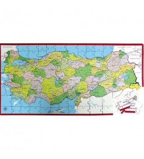 Laço Türkiye Siyasi Harita Frame Yapboz Lchs001