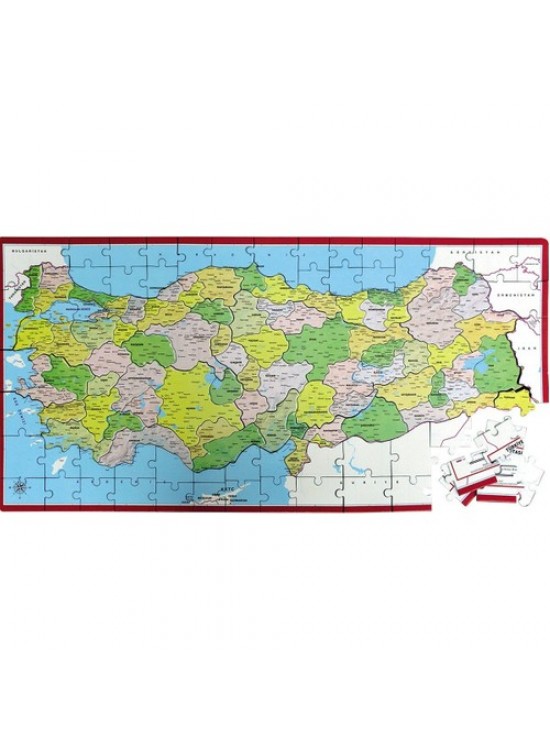 Laço Türkiye Siyasi Harita Frame Yapboz Lchs001