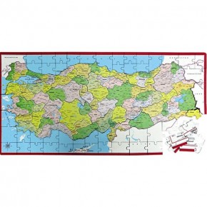 Laço Türkiye Siyasi Harita Frame Yapboz Lchs001