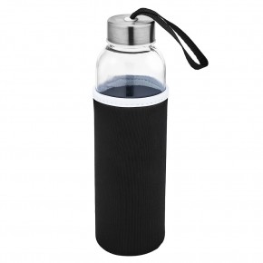 LADOGA SİYAH 550 ML CAM MATARA