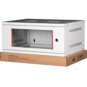 Lande LN-STB04U5440LG 4U 540x400 Ön Tek Cam Kapak Duvar Tip Boş Demonte Kabinet