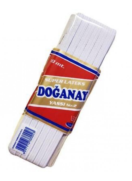Lastik Lateks Yassı Süper No:2 10M -380023