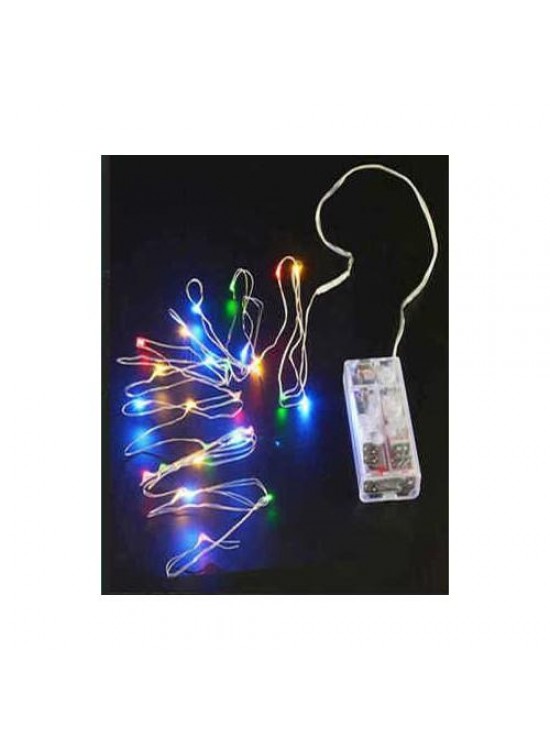 Led Işık 3Mt- 2 Pilli Karışık Renkli