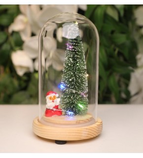 Ledli Cam Küre Merry Christmas Yıldızlı - S.Eşy