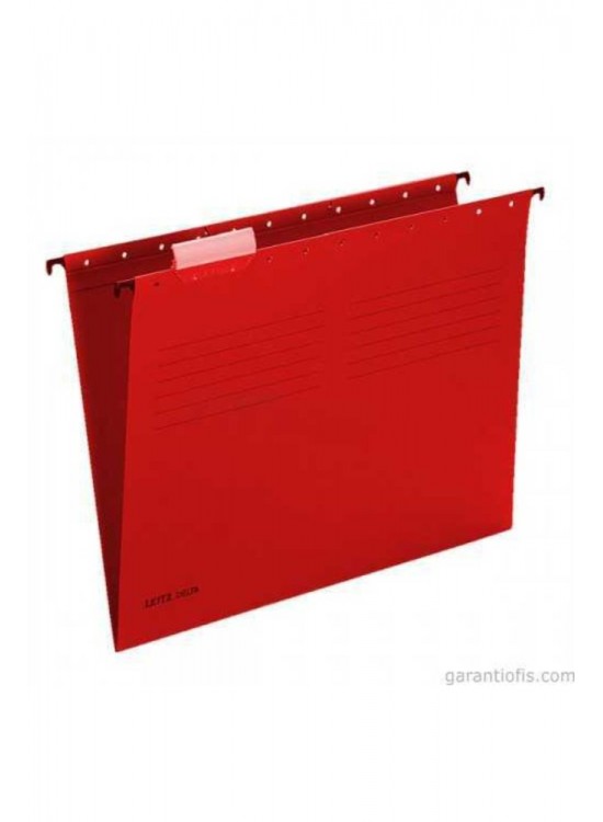 Leitz Askılı Dosya Telsiz Delta Karton A4 Kırmızı 6515 (1 Adet)