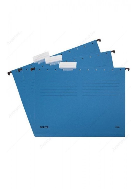 Leitz Askılı Dosya Telsiz Delta Karton A4 Mavi 6515 (1 Adet)