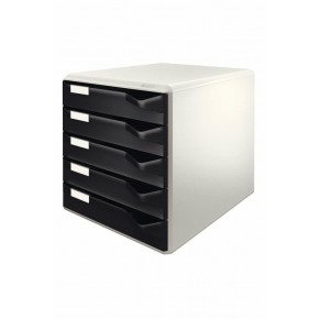 Leitz Evrak Rafı Çekmeceli Plastik 5 Lİ Siyah 5280