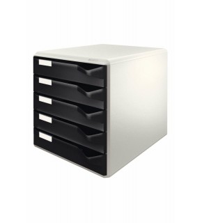 Leitz Evrak Rafı Çekmeceli Plastik 5 Lİ Siyah 5280