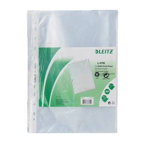 Leitz Poşet Dosya 100 LÜ A4 Şeffaf Buzlu 4796