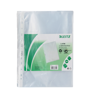 Leitz Poşet Dosya 100 LÜ A4 Şeffaf Buzlu 4796