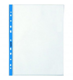 Leitz Poşet Dosya Kristal Mavi Kenarlı A4 100 Lü L-4700