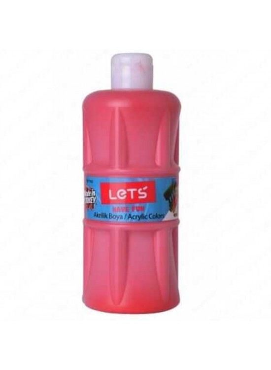 Lets Akrilik Boya 500 ML Kırmızı L-5303