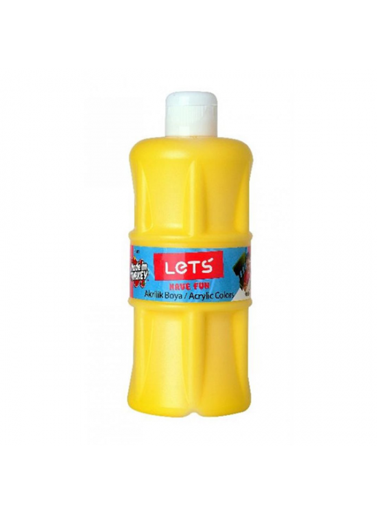 Lets Akrilik Boya 500 ML Sarı L-5301