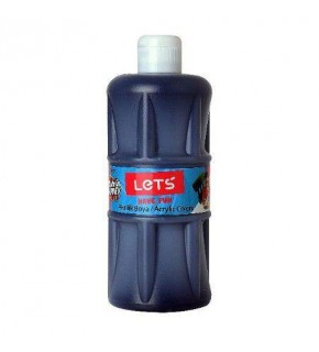 Lets Akrilik Boya 500 ML Siyah L-5309