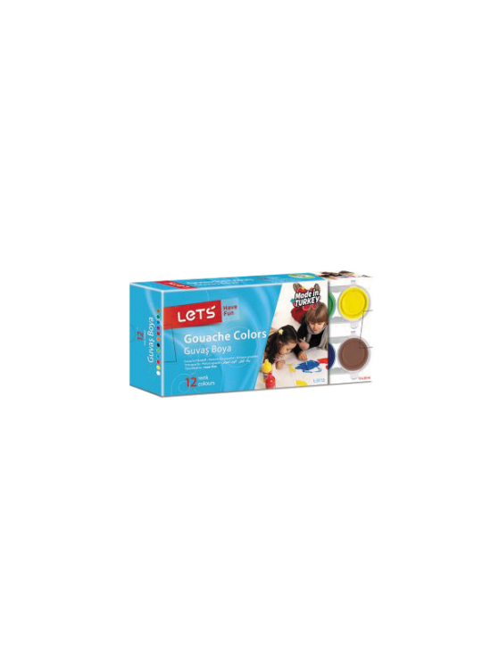 Lets Guaj Boya 25 ML 12 Renk L-5112 Lets Guaj Boya 25 ML 12 Renk L-5112