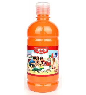 Lets Guaj Boya 500 ML Plastik Turuncu L-5102