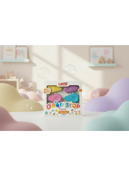 Lets Mum Boya 6 Pastel Renkler Dropblop L03002