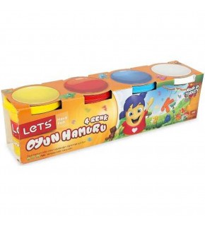 Lets Oyun Hamuru 4 Renk 440 GR L-8440