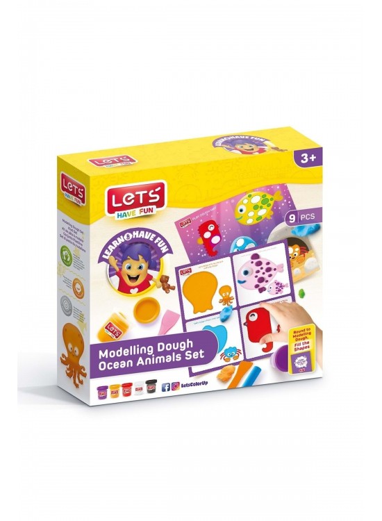 Lets Oyun Hamuru Deniz Canlıları Seti 9 Parça L9012